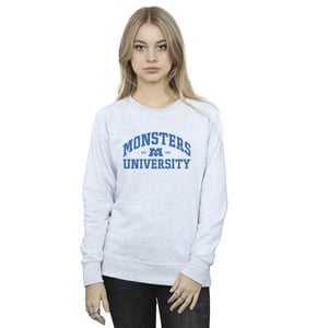 Disney Damen/Damen Monsters University Logo Sweatshirt (Sport grau)