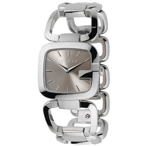 Gucci YA125402 G Braunes Zifferblatt 30mm Damenuhr