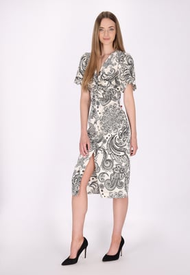 Dreimaster Kleid Damen Weiss Schwarz