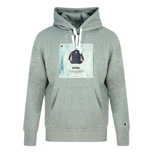 Champion Icon Logo Grau Hoodie