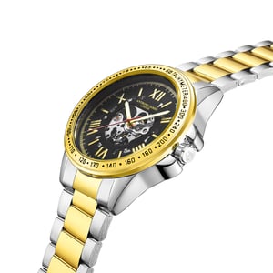 Handmontierte Anthony James Limited Edition Techtonic Automatic Two Tone Watch