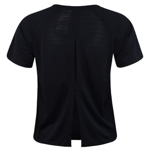 Neues Gleichgewicht Kurzarm schwarzer runder Nacken Gesamtleistung T-Shirt WT03154 Bk