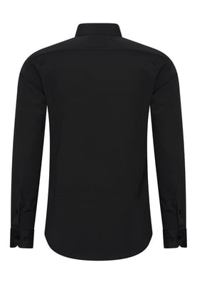 Rusty Neal Overhemd Slim Fit Schwarz
