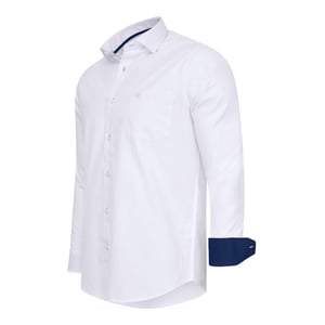 Stretch Overhemd Milano von Cappuccino Italia in der farbe Weiss.