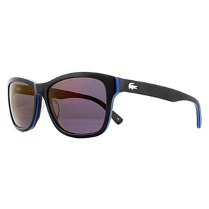 Lacoste Rectangle Unisex Schwarz Blau Lila Sonnenbrille