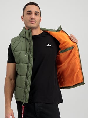 Alpha Industries Kapuzen-Steppweste FD Grün