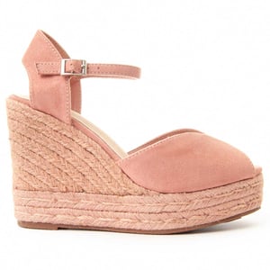 MonteVita Wedge Sparto Sandale Wesparto7 in Pink