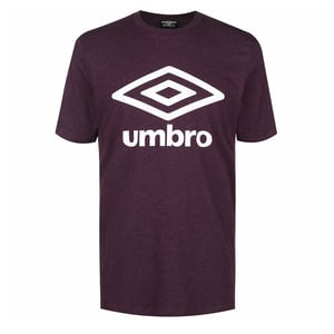 Umbro großes Logo-Männer dunkelviolettes T-Shirt
