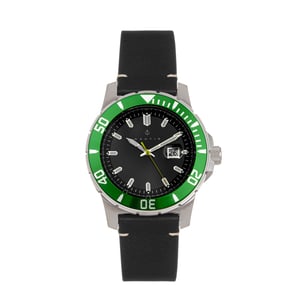 Nautis Dive Pro 200 Lederarmbanduhr mit Datum