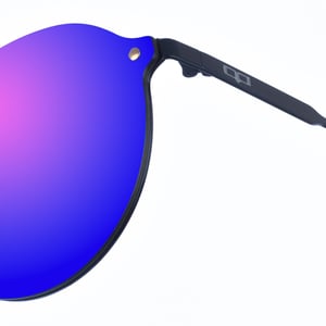 Unisex NEW LOURENZO Oval geformte Nylon Sonnenbrille