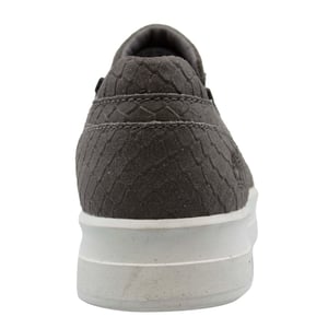 Timberland Mayliss Grey Leder Slip auf Seite Reißverschluss Womens Trainer A1fi7