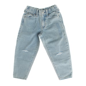 Hochsitzende Barrel-Jeans 813605 Mädchen