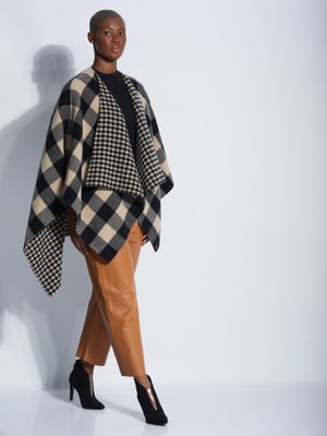 Belstaff Poncho schwarz-braun