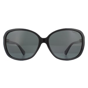Polaroid Butterfly Womens Schwarz Grau Polarisierte Sonnenbrille