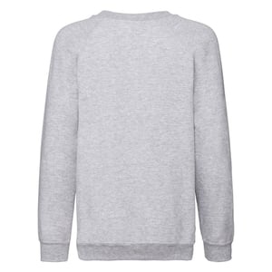 Fruit of the Loom - "Classic" Sweatshirt für Kinder Raglanärmel (Grau meliert)