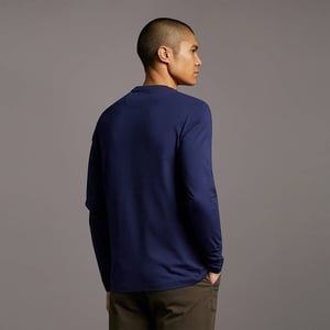 Lyle & Scott Herren Langarm-T-Shirt aus Baumwolle mit normaler Passform