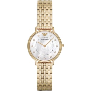 Emporio Armani AR11007 Zwei-Zeiger-Gold-Ton Damenuhr