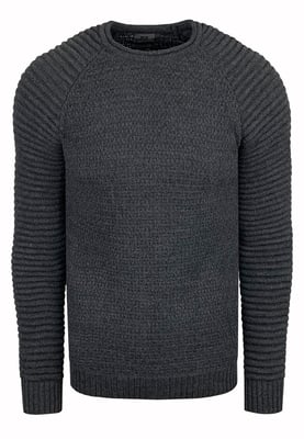 Rusty Neal Rundhals-Pullover Grau