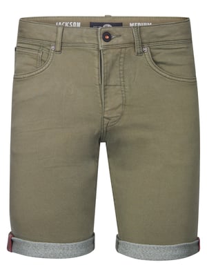 Petrol Industries - Jackson Farbige Denim-Shorts Coconut Herren - Grün