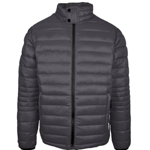 Plein Sport Schlichte wattierte Jacke Grau