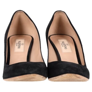 Valentino Garavani SpitzenPumps aus schwarzem Wildleder