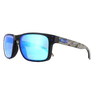 Oakley Lunettes De Soleil Holbrook Oo9102-H0 Mat Noir Prizmatic PRIZM SAPPHIRE POLARISÉ