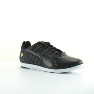 Puma Ferrari Pedale 4 schwarze Ledermenschen Schnürtrainer 305504 02