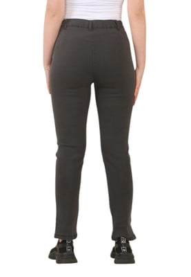 MYT Womens Seite elastische Taille Jeans in Charcoal