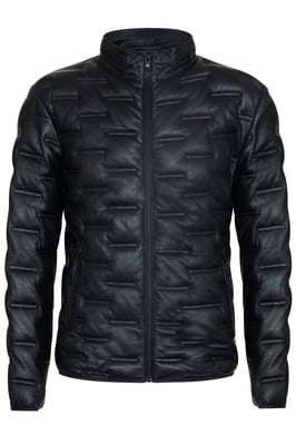 Herren-Puffer-Stepp-Bomber-Lederjacke – Recife