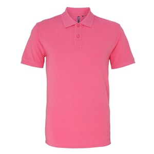 Asquith & Fox Herren Polohemd mit kurzen Ärmeln (Rosa Nelke)