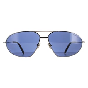 Tom Ford Aviator Herren glänzend Gunmetal blau Bradford FT0771