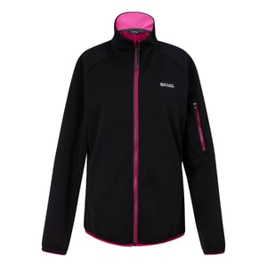 Regatta - "Ravenhill" Fleece-Oberteil Durchgehender Reißverschluss für Damen (Schwarz/Pinker Trank)