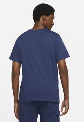 Nike Herren Court Swoosh Logo T-Shirt in Marineblau