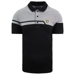 Lyle & Scott Block Herren Poloshirt Schwarz/Grau