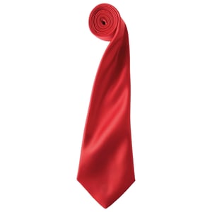 Premier - "Colours" Krawatte für Herren/Damen Unisex (Rot)
