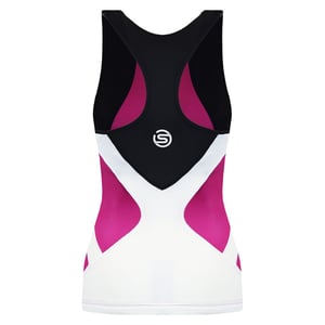 Skins Triathlon Kompression ärbliche rosa Womens Racer Back Top T49085051