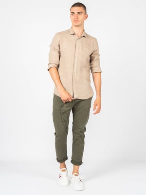 Xagon Man Hemd Lino Herren beige