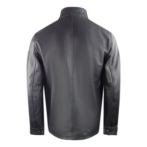 Schwarze Grant-Lederjacke von Belstaff