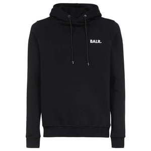 Brand Straight Hoodie von BALR. in der farbe Schwarz und in größe XL.