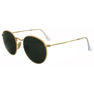 Ray-Ban Sonnenbrille rund Metall 3447 001 Gold Grün 50mm