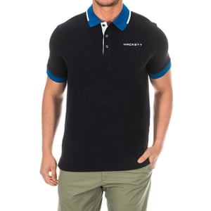 Kurzärmeliges Herren-Poloshirt mit Reverskragen in Kontrastfarbe HMX1005D
