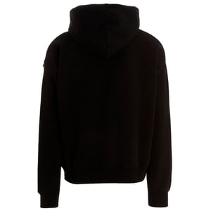 Off-White-Kapuzenpullover in Schwarz mit klobigem Logo und schmaler Passform