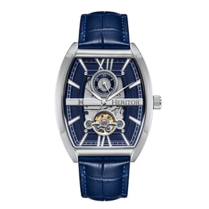 Heritor Automatische Masterson Semi-Skelett Lederarmbanduhr