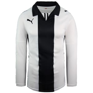 Puma Paok FC Home Langarmweiß weiße schwarze Junior -Fußball Polo Top 737358 01