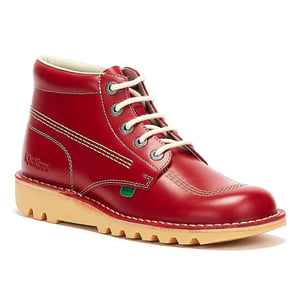 Kickers Kick Hi Herren Stiefel aus rotem Leder