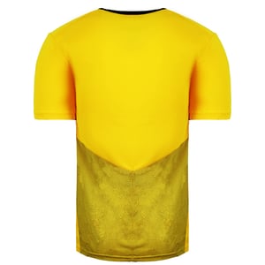 Puma V5.08 Kurzarm-Hemd V-Ausschnitt gelber Herren Fußballtop 700471 07