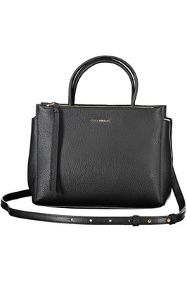 Coccinelle Damen schwarze Leder-Handtasche