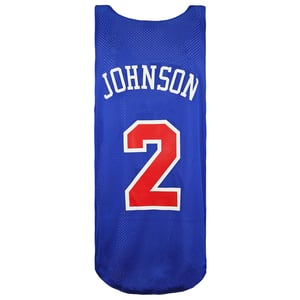 Mitchell & Ness Charlotte Hornets Larry Johnson Reversible Herren Mesh Weste
