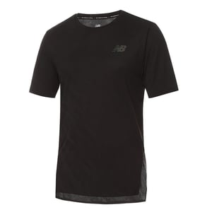 Neues Gleichgewicht Q Speed Jacquard Mens Black T-Shirt