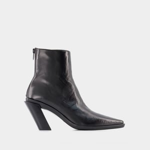 Florentine-Stiefeletten - Ann Demeulemeester - Schwarz - Leder